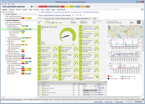PRTG Enterprise Console — Device Details PRTG Enterprise Console — Device Details